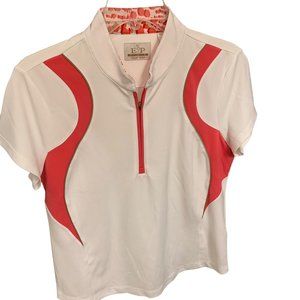 EP PRO Tour Tech Women's Golf Polo Short Sleeve Shirt (L), EUC